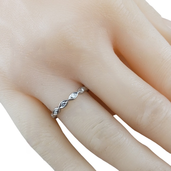 Platinum and Diamond Band Ring Size 6.25 #18737 - Picture 7 of 7